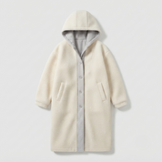 Charlotte Reid | Hooded Teddy Overcoat For Women