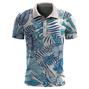 Lachlan Sheeran | Tropical Print Polo Shirt For Men
