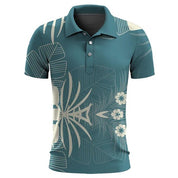 Lachlan Sheeran | Tropical Print Polo Shirt For Men