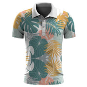 Lachlan Sheeran | Tropical Print Polo Shirt For Men