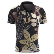 Lachlan Sheeran | Tropical Print Polo Shirt For Men