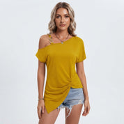 Chloe Bennett | Off-Shoulder Asymmetric Top For Women