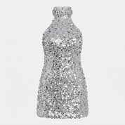 Chloe Parker | Sequined Halter Cocktail Dress For Women