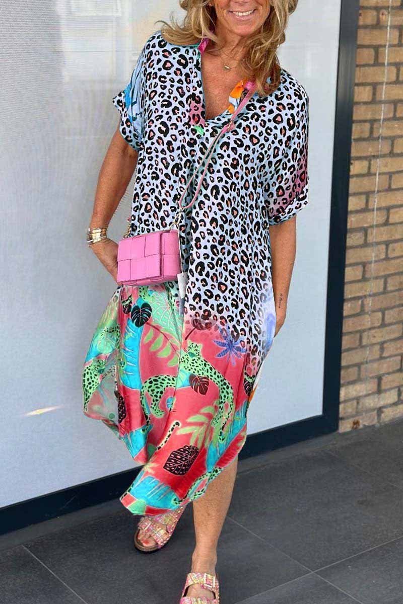 Phoebe Ashwood | Leopard Print Maxi Dress For Women