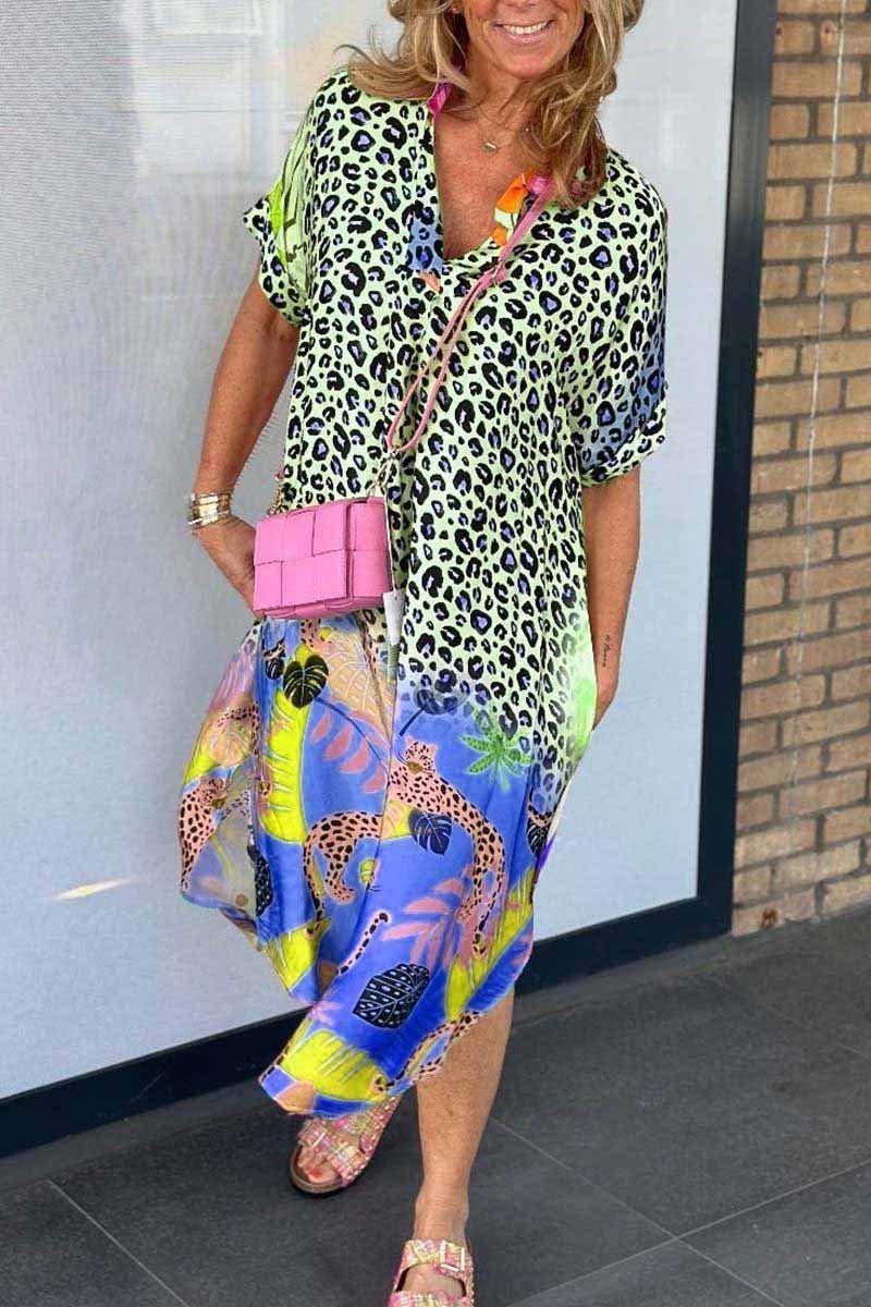 Phoebe Ashwood | Leopard Print Maxi Dress For Women