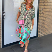 Phoebe Ashwood | Leopard Print Maxi Dress For Women