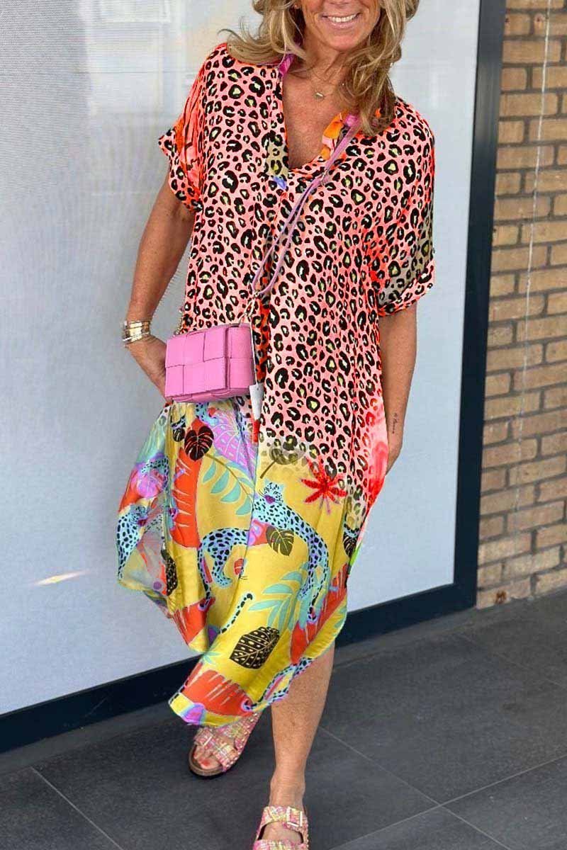 Phoebe Ashwood | Leopard Print Maxi Dress For Women