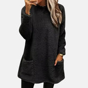 Amelia Sinclair | Plush Fleece Tunic Sweater For Women