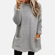 Amelia Sinclair | Plush Fleece Tunic Sweater For Women