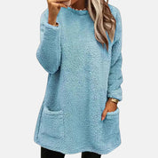 Amelia Sinclair | Plush Fleece Tunic Sweater For Women