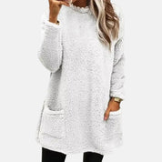 Amelia Sinclair | Plush Fleece Tunic Sweater For Women