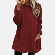 Amelia Sinclair | Plush Fleece Tunic Sweater For Women