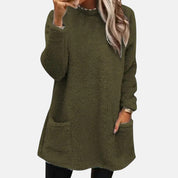 Amelia Sinclair | Plush Fleece Tunic Sweater For Women