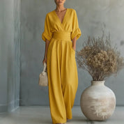 Sophia Merriweather | Wide-Leg Linen Jumpsuit For Women