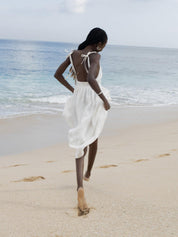 Mia Williams | Cotton V-Neck Midi Dress For Women