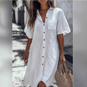 Ivy Bennett | Button-Front Summer Dress For Women