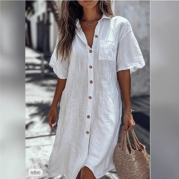 Ivy Bennett | Button-Front Summer Dress For Women