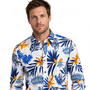 Finn Radcliffe | Tropical Print Cotton Shirt For Men