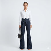 Sophie Delacroix | High-Waisted Flare Jeans with Sculpting Fit For Women