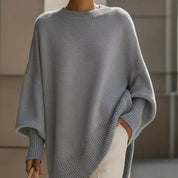 Emma Wilson | Oversized Knit Batwing Pullover Sweater For Women