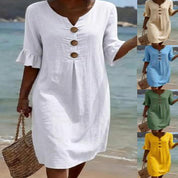 Beatrice Holloway | Relaxed Cotton Mini Dress For Women