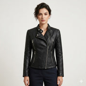 Sophie Laurent | Classic Leather Jacket For Women