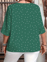 Ivy Redmond | Polka Dot Half Sleeve Blouse For Women