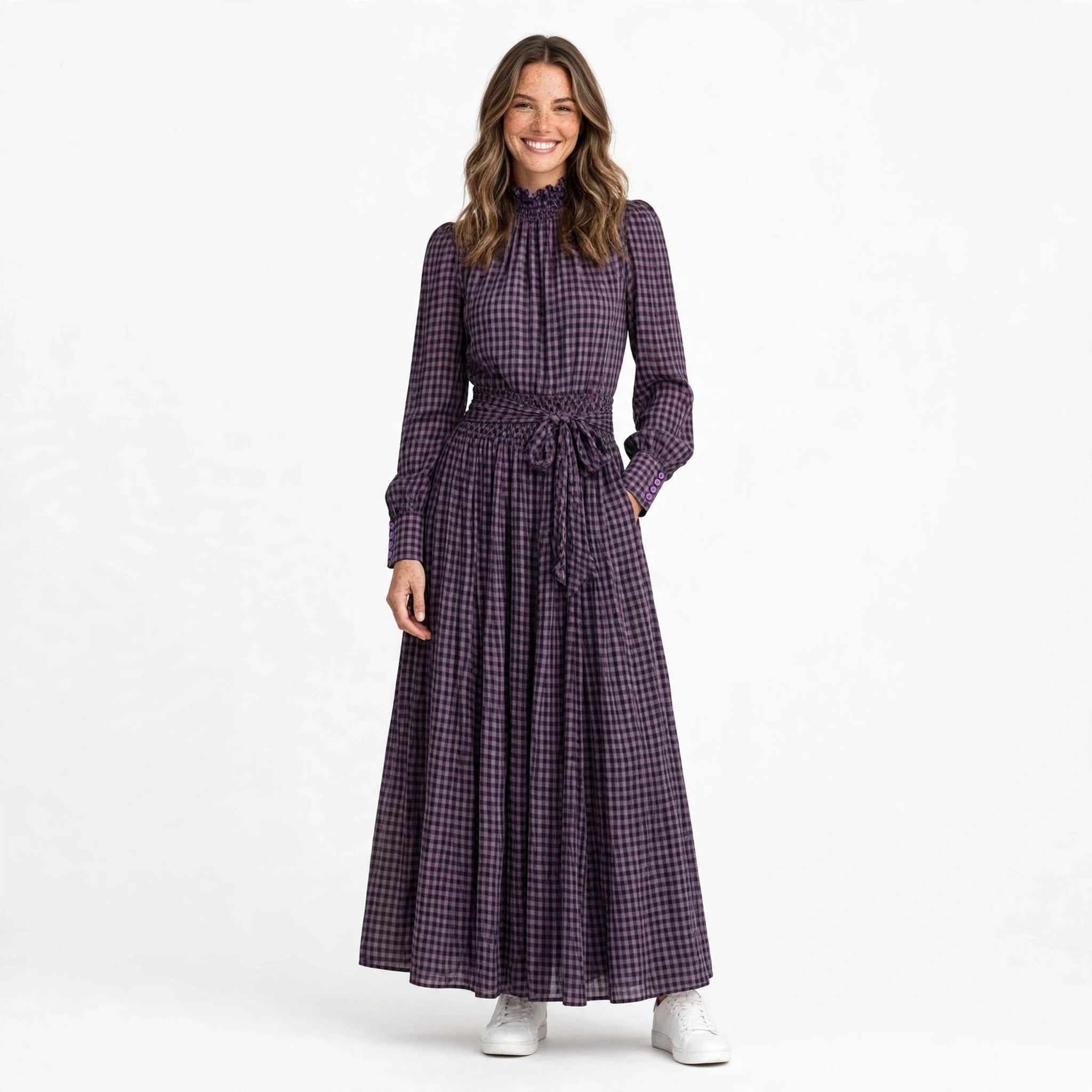 Eloise Sheffield | Plaid Blouse And Skirt Set For Women