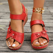 Elise Sheridan | Wedge Sandals With Floral Detail For Women