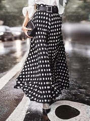 Poppy Sutton | Wide-Leg Trousers With Polka Dot Print For Women