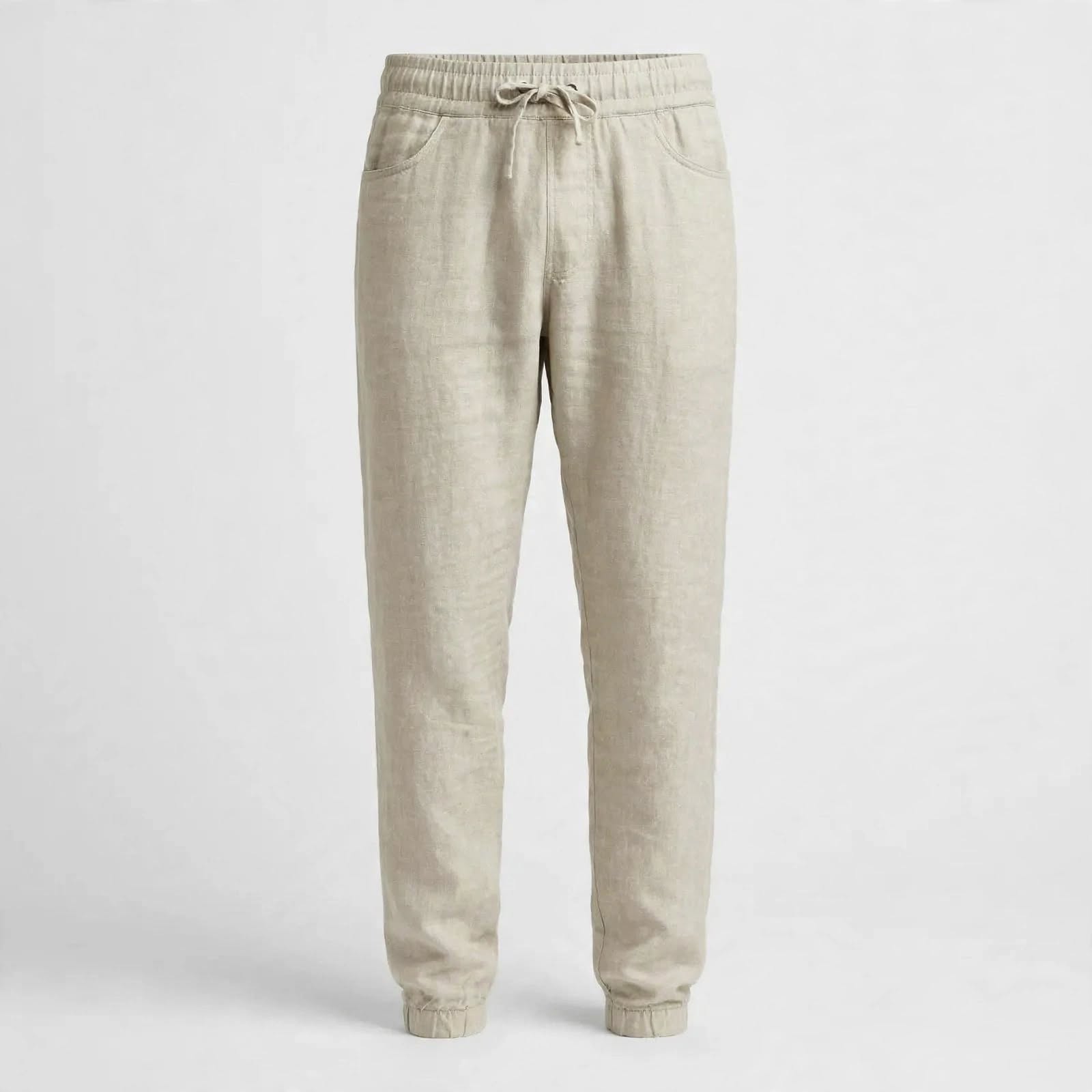 Nathaniel Ashcroft | Linen Look Trousers For Men
