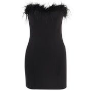 Tara Murphy | Feather Trim Cocktail Dress For Women