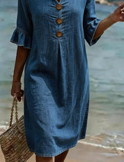 Beatrice Holloway | Relaxed Cotton Mini Dress For Women