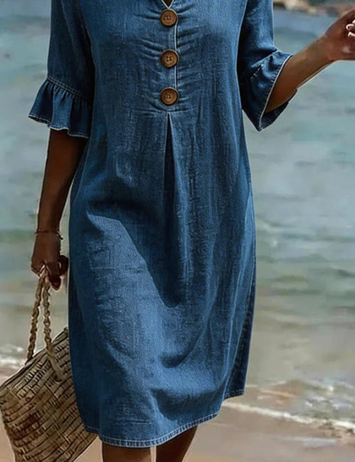 Beatrice Holloway | Relaxed Cotton Mini Dress For Women