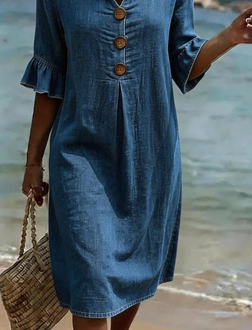 Beatrice Holloway | Relaxed Cotton Mini Dress For Women