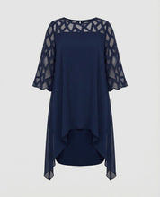 Ava Harrington | Mesh Sleeve Cape Mini Dress For Women