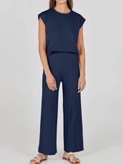 Naomi Ashcroft | Ribbed Two Piece Set For Women