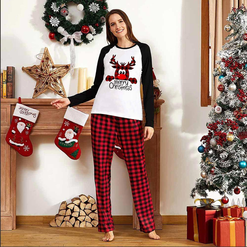 Dasher | Red Plaid Reindeer Christmas Pyjamas Unisex & Family