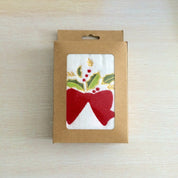 Merry Table | Red Holly Bow Christmas Tea Towel Unisex