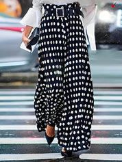 Poppy Sutton | Wide-Leg Trousers With Polka Dot Print For Women