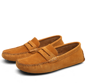 Leandro Walley | Suede Penny Driving Loafers For Men