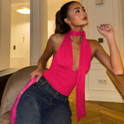 Scarlett Sheridan | Satin Halter Top For Women