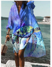 Chloe Williams | Printed Shirt Dress For Women