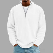 Liam Robertson | Ribbed Corduroy Quarter-Zip Sweatshirt For Men