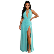 Harper Stewart | Pleated Halter Formal Dress For Women