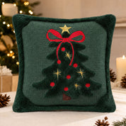 Fireside Noel | Embroidered Christmas Cushion Cover