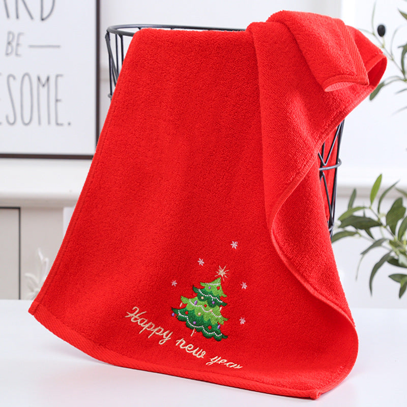 Jolly | Green & Red Santa Tree Christmas Towel Set Unisex