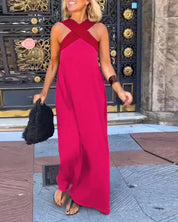 Ruby Stewart | Cross Halter Maxi Dress For Women