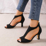 Sofia Laurent | Elegant Open Toe Heels For Women
