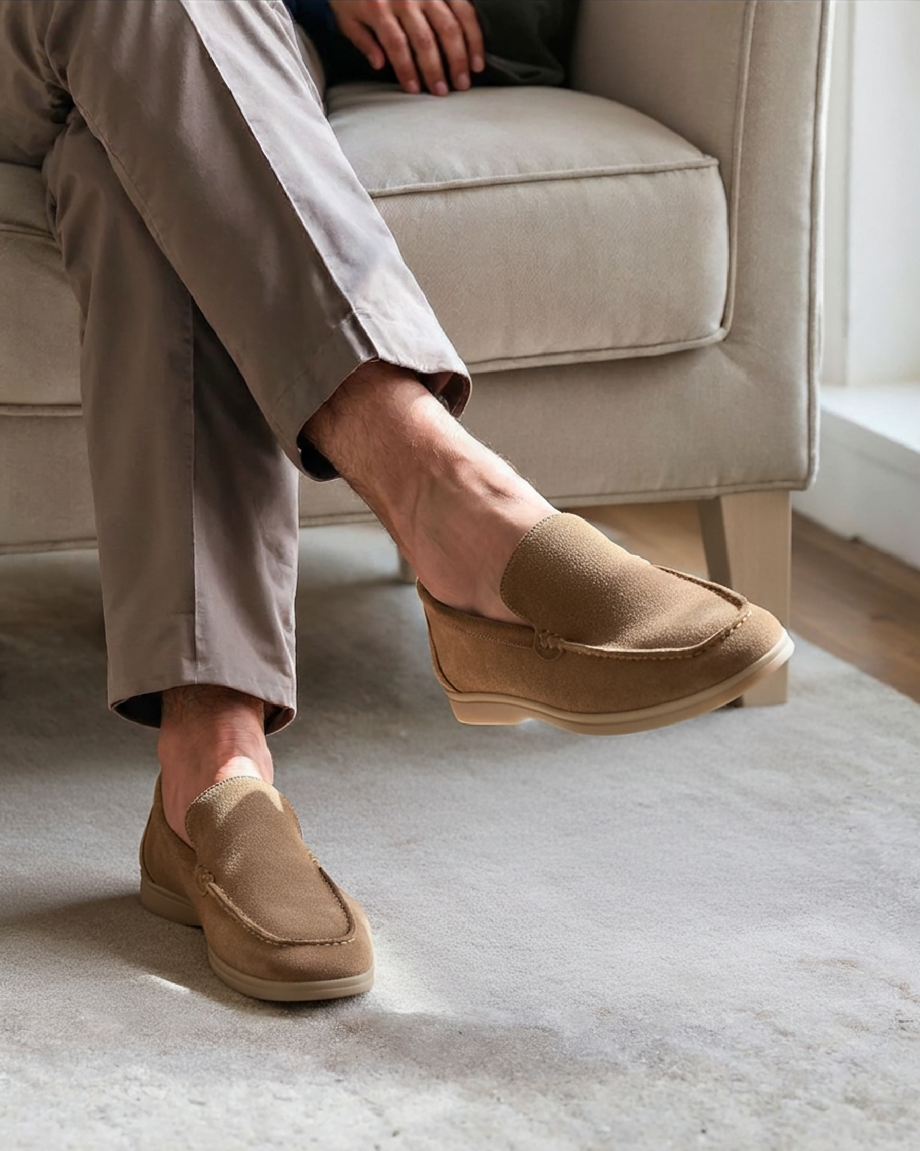 Giovanni Bellini | Suede Slip-On Loafers with Refined Comfort For Men